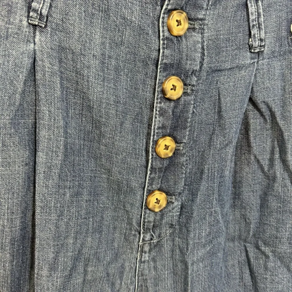 Abercrombie & Fitch womens sack jeans wide leg button‎ fly high waist size S